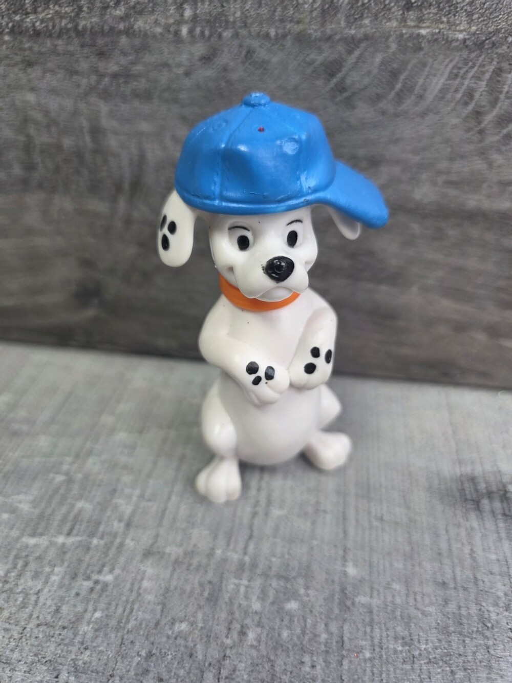 Disney McDonald's 101 Dalmatians Dog Cake Topper with Blue Hat Vtg 281b